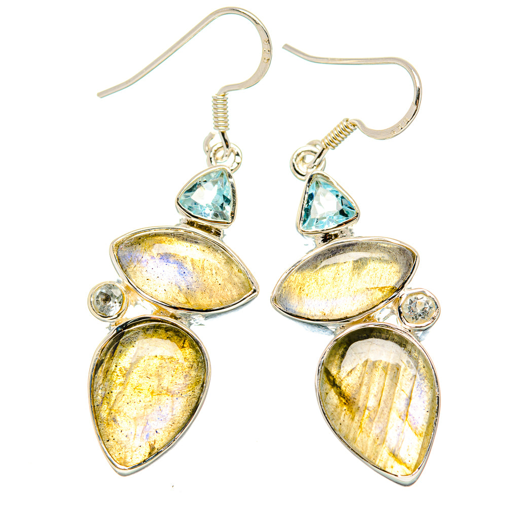 Labradorite Earrings handcrafted by Anasilvercos - EARR431256 - Photo 2