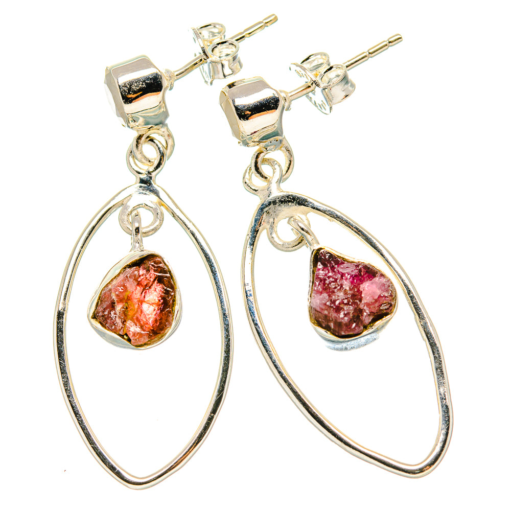 Pink Tourmaline Earrings handcrafted by Anasilvercos - EARR431260 - Photo 2