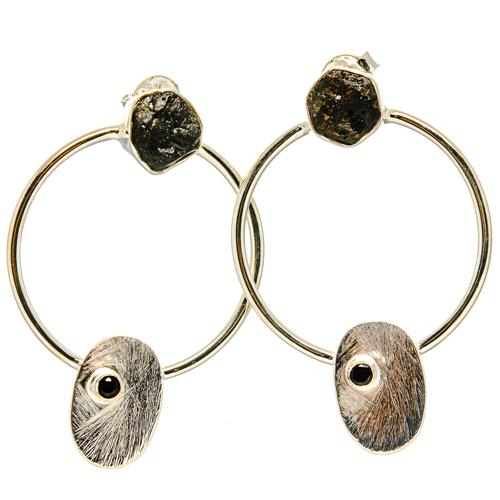 Tektite Earrings handcrafted by Anasilvercos - EARR431271 - Photo 2
