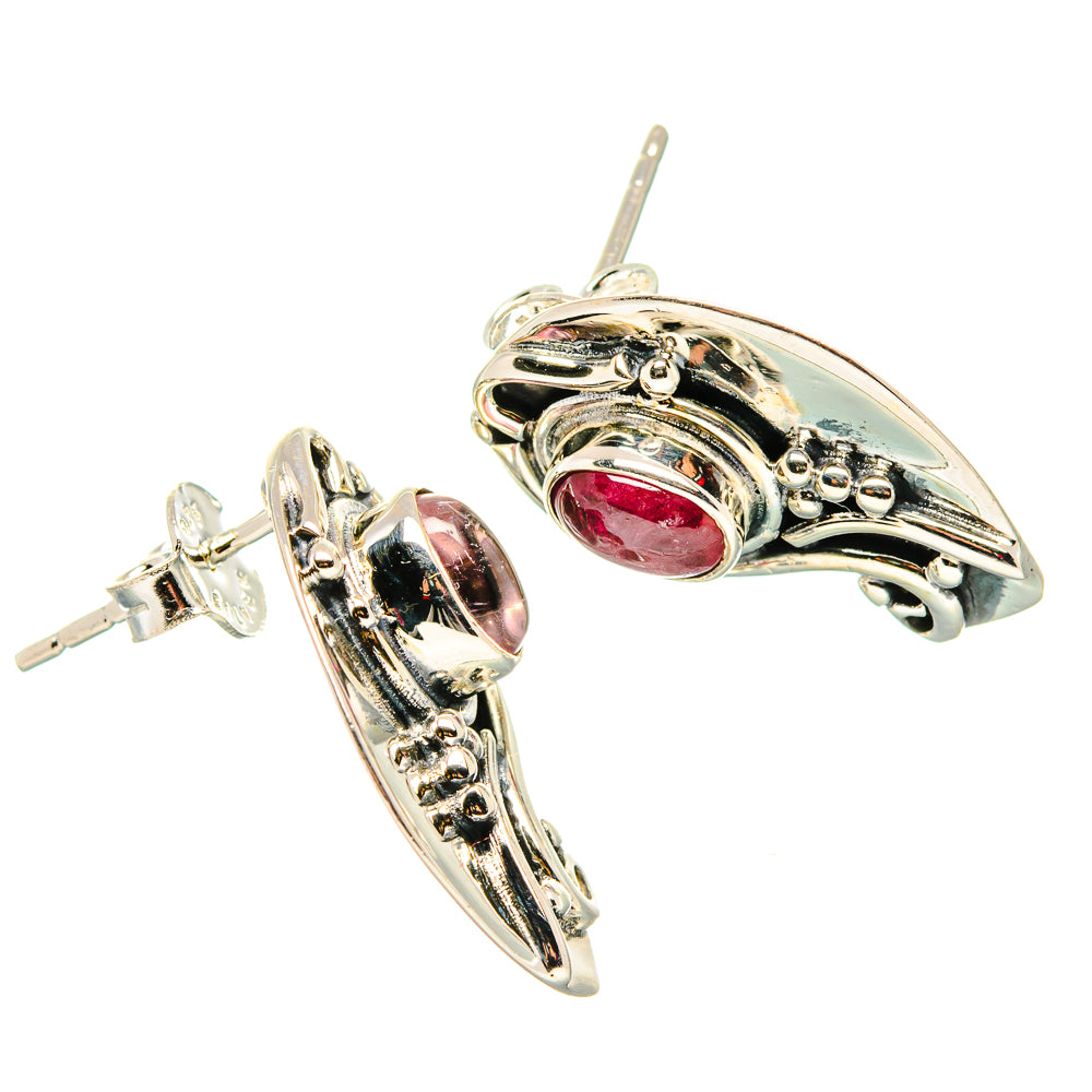Pink Tourmaline Earrings handcrafted by Anasilvercos - EARR431277 - Photo 2