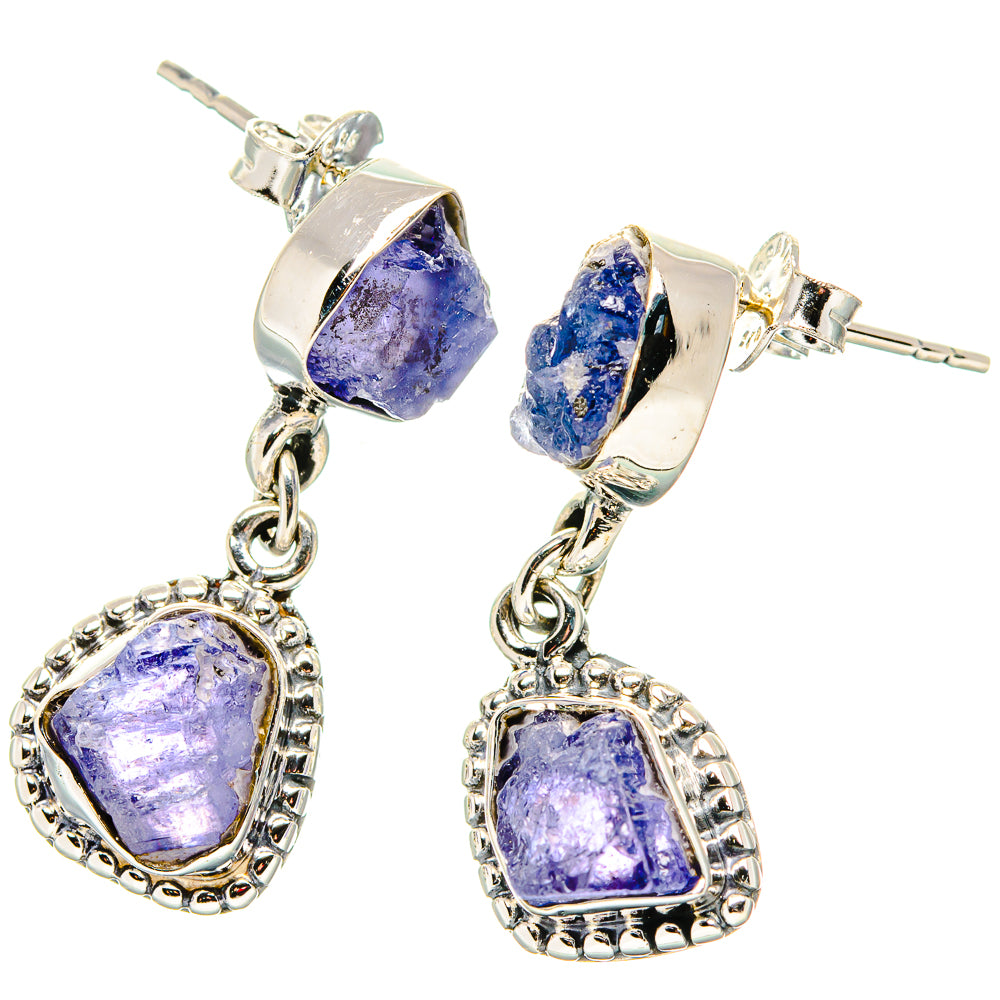 Tanzanite Earrings handcrafted by Anasilvercos - EARR431282 - Photo 2