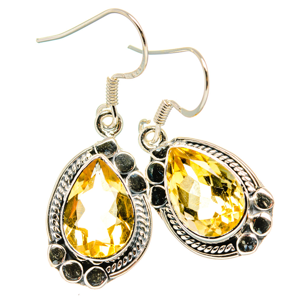 Citrine Earrings handcrafted by Anasilvercos - EARR431283 - Photo 2