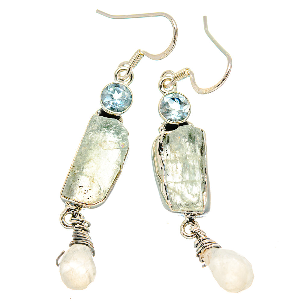 Aquamarine Earrings handcrafted by Anasilvercos - EARR431285 - Photo 2