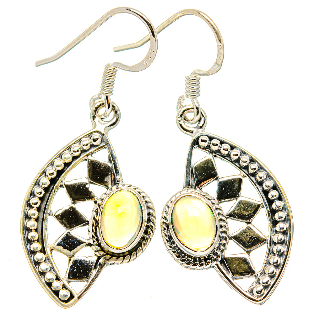Ethiopian Opal Earrings handcrafted by Anasilvercos - EARR431287 - Photo 2