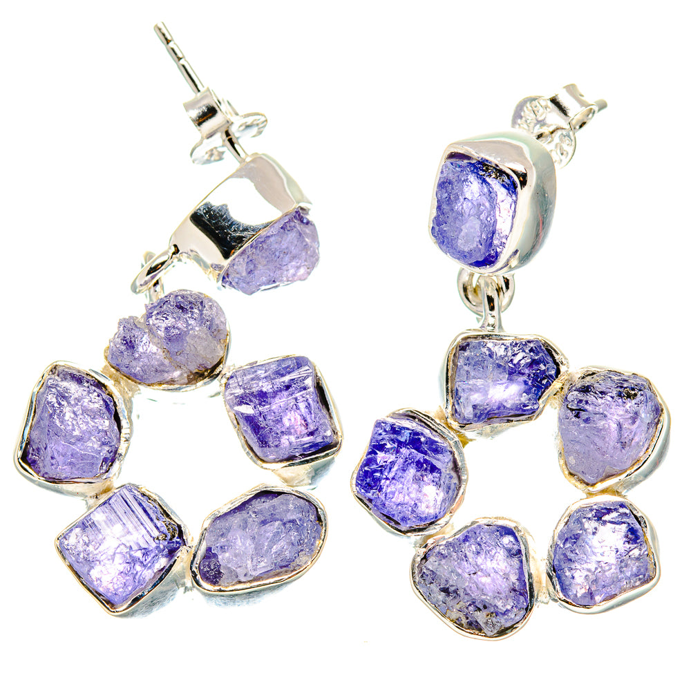 Tanzanite Earrings handcrafted by Anasilvercos - EARR431288 - Photo 2