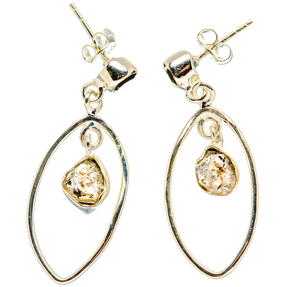 Herkimer Diamond Earrings handcrafted by Anasilvercos - EARR431290 - Photo 2