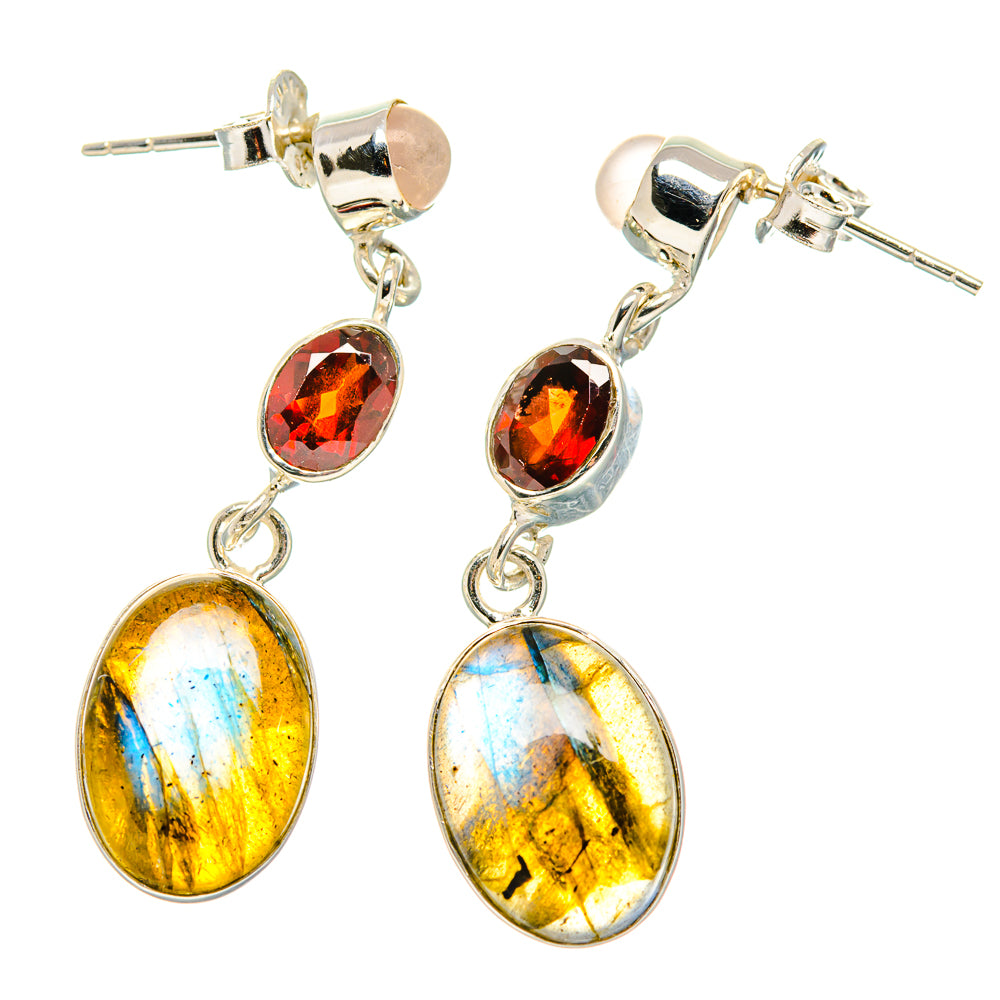 Labradorite Earrings handcrafted by Anasilvercos - EARR431293 - Photo 2