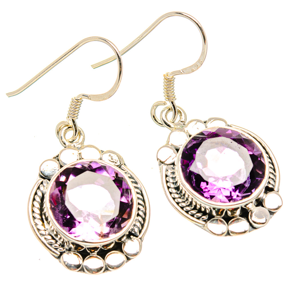 Amethyst Earrings handcrafted by Anasilvercos - EARR431295 - Photo 2