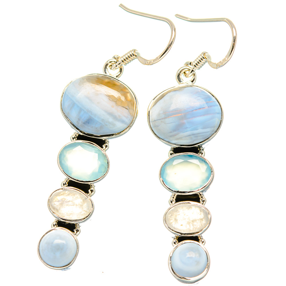 Owyhee Opal Earrings handcrafted by Anasilvercos - EARR431314 - Photo 2