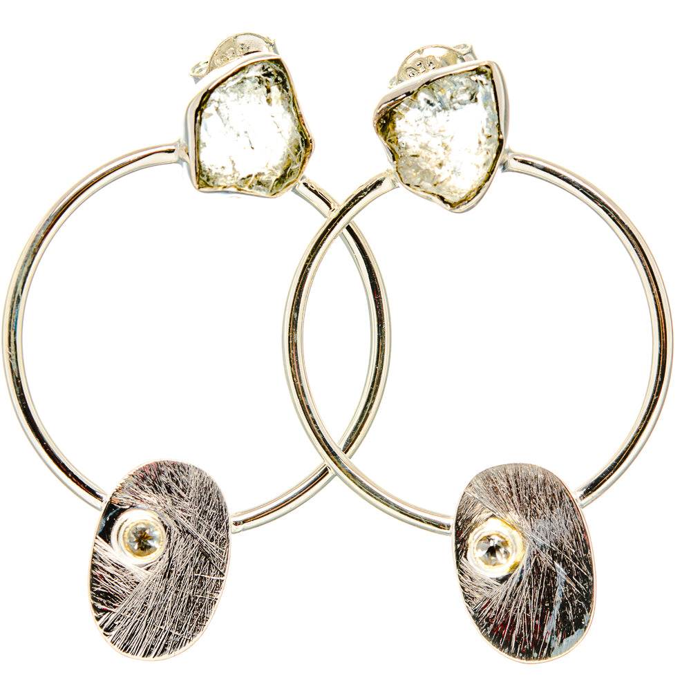 White Quartz Earrings handcrafted by Anasilvercos - EARR431321 - Photo 2