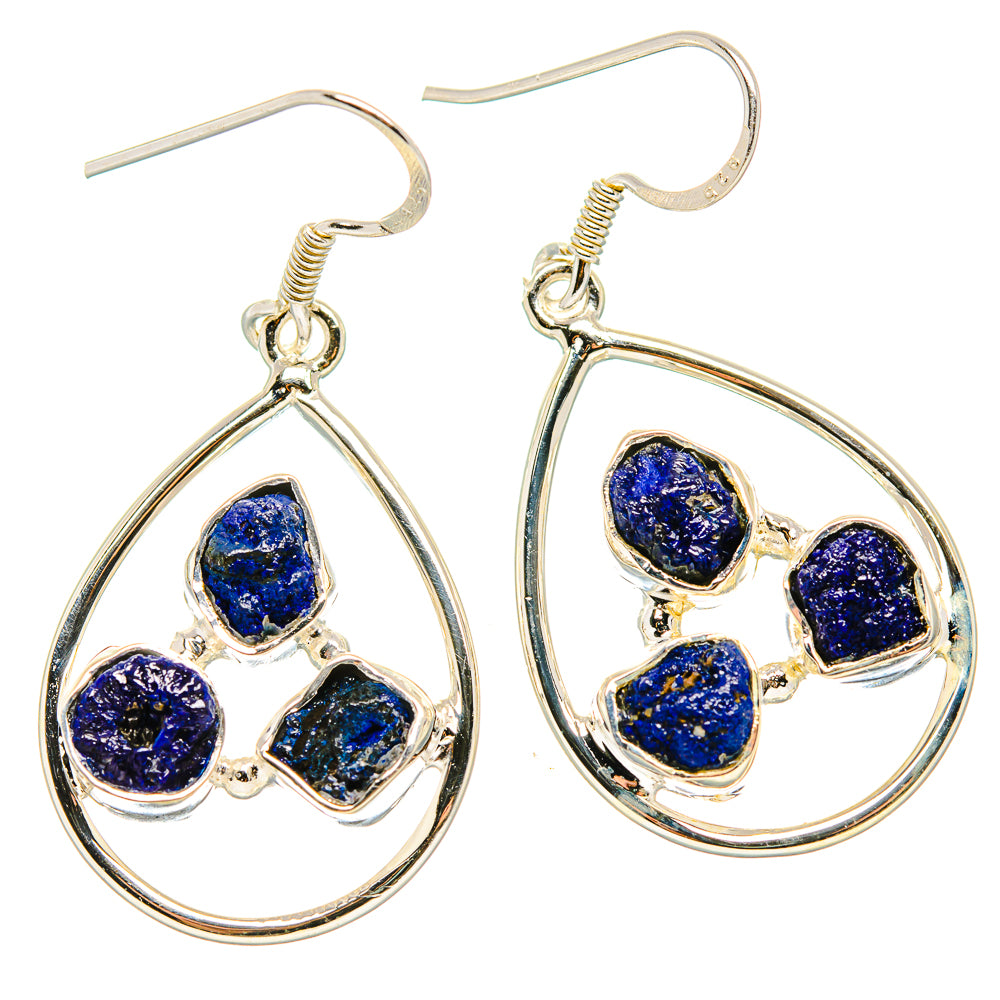 Lapis Lazuli Earrings handcrafted by Anasilvercos - EARR431334 - Photo 2
