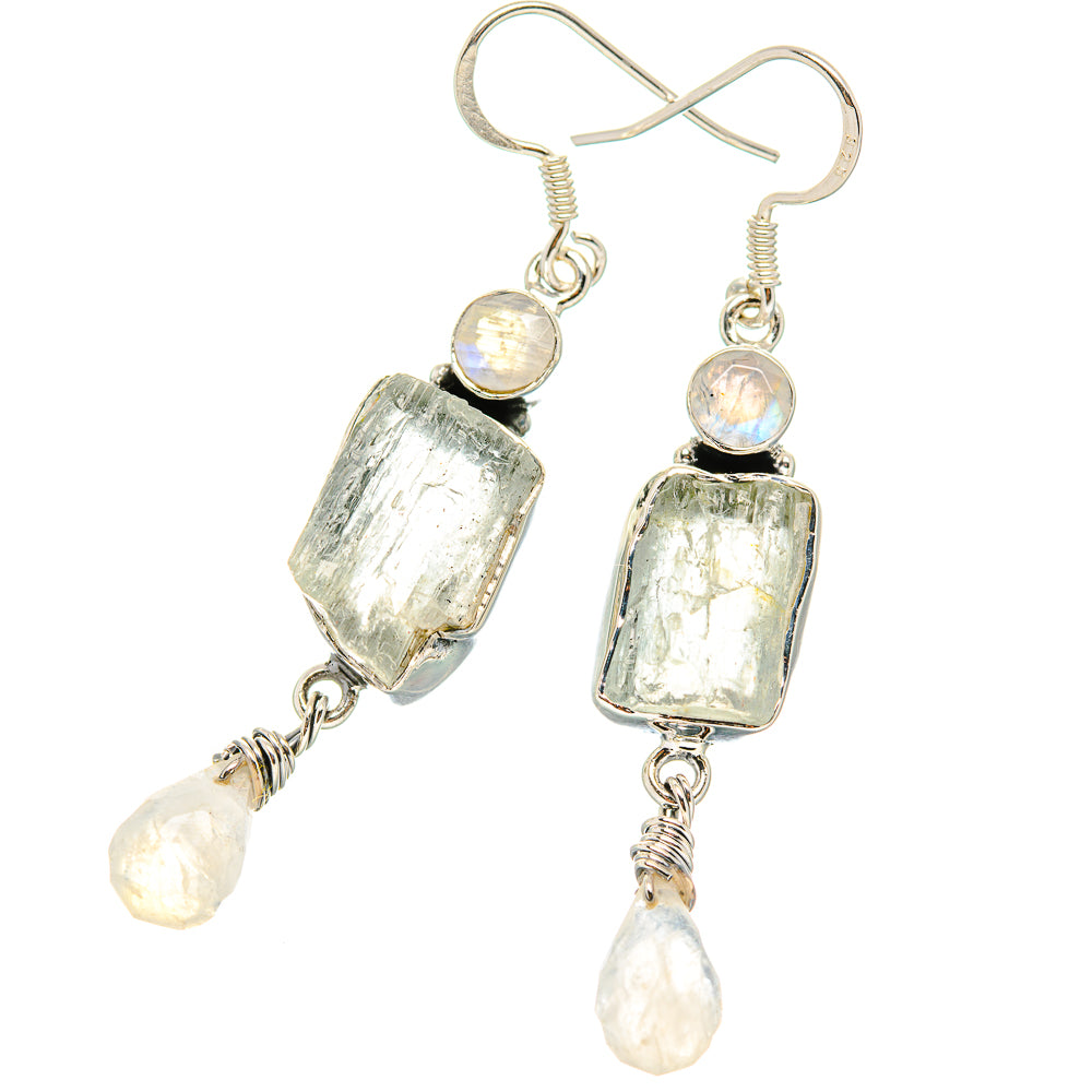 White Quartz Earrings handcrafted by Anasilvercos - EARR431338 - Photo 2