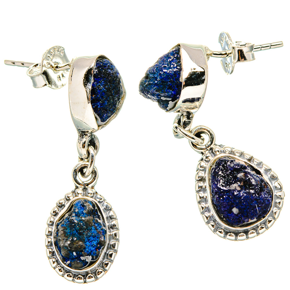 Lapis Lazuli Earrings handcrafted by Anasilvercos - EARR431340 - Photo 2