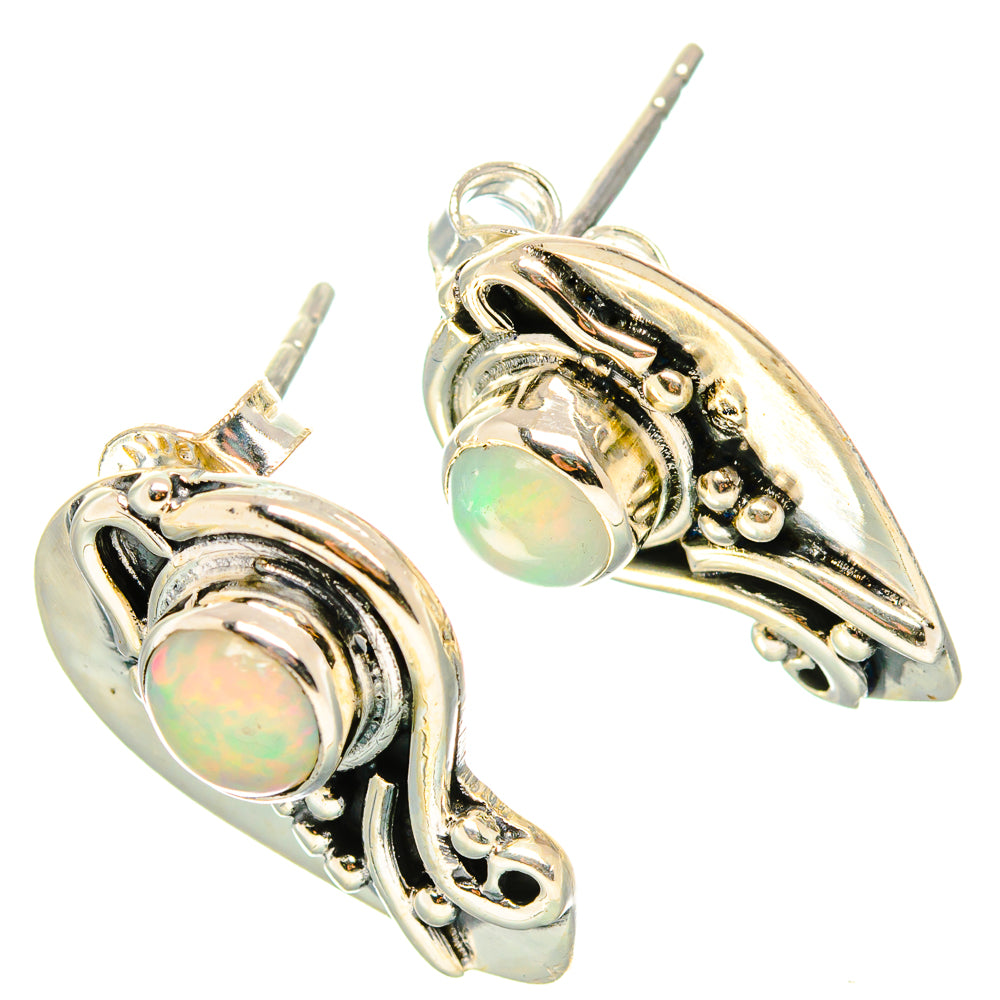 Ethiopian Opal Earrings handcrafted by Anasilvercos - EARR431347 - Photo 2