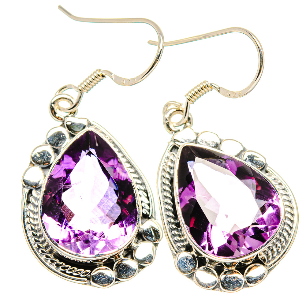 Amethyst Earrings handcrafted by Anasilvercos - EARR431354 - Photo 2
