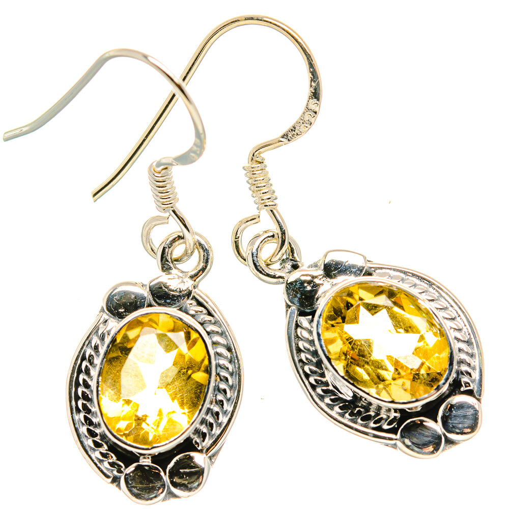 Citrine Earrings handcrafted by Anasilvercos - EARR431358 - Photo 2