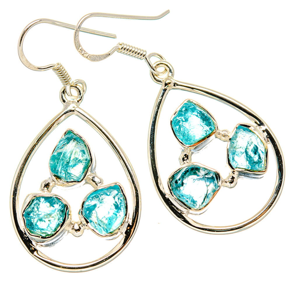 Apatite Earrings handcrafted by Anasilvercos - EARR431359 - Photo 2