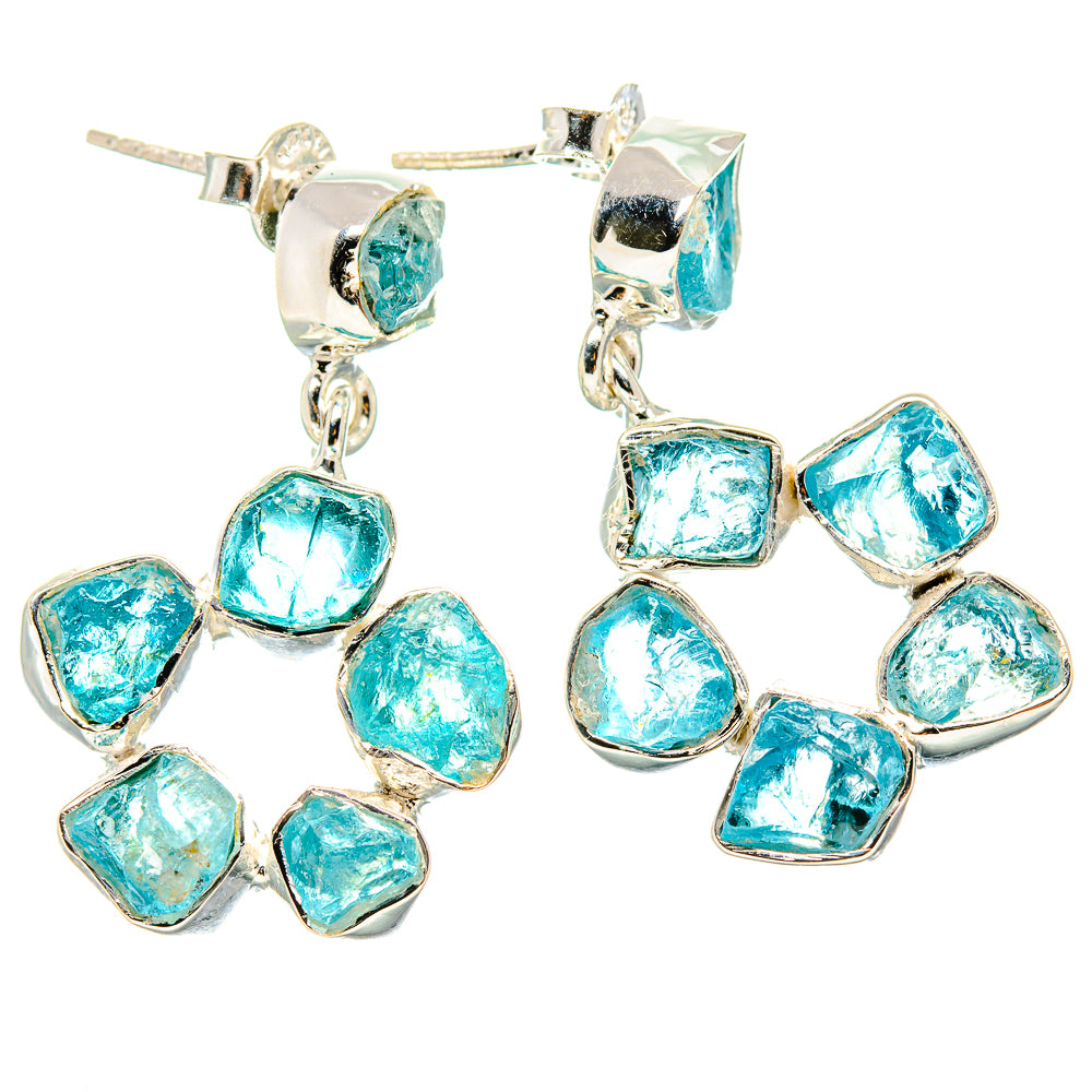 Apatite Earrings handcrafted by Anasilvercos - EARR431362 - Photo 2