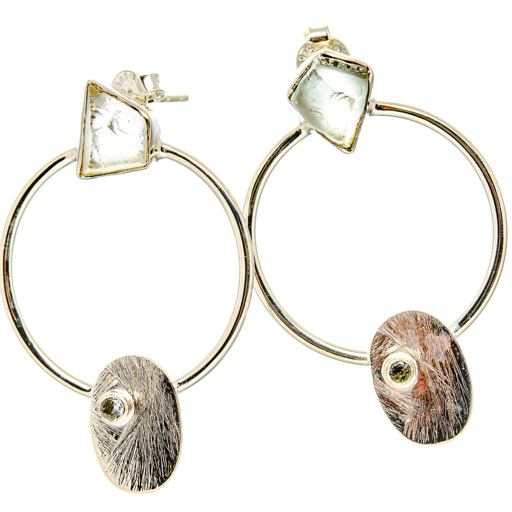 Aquamarine Earrings handcrafted by Anasilvercos - EARR431364 - Photo 2