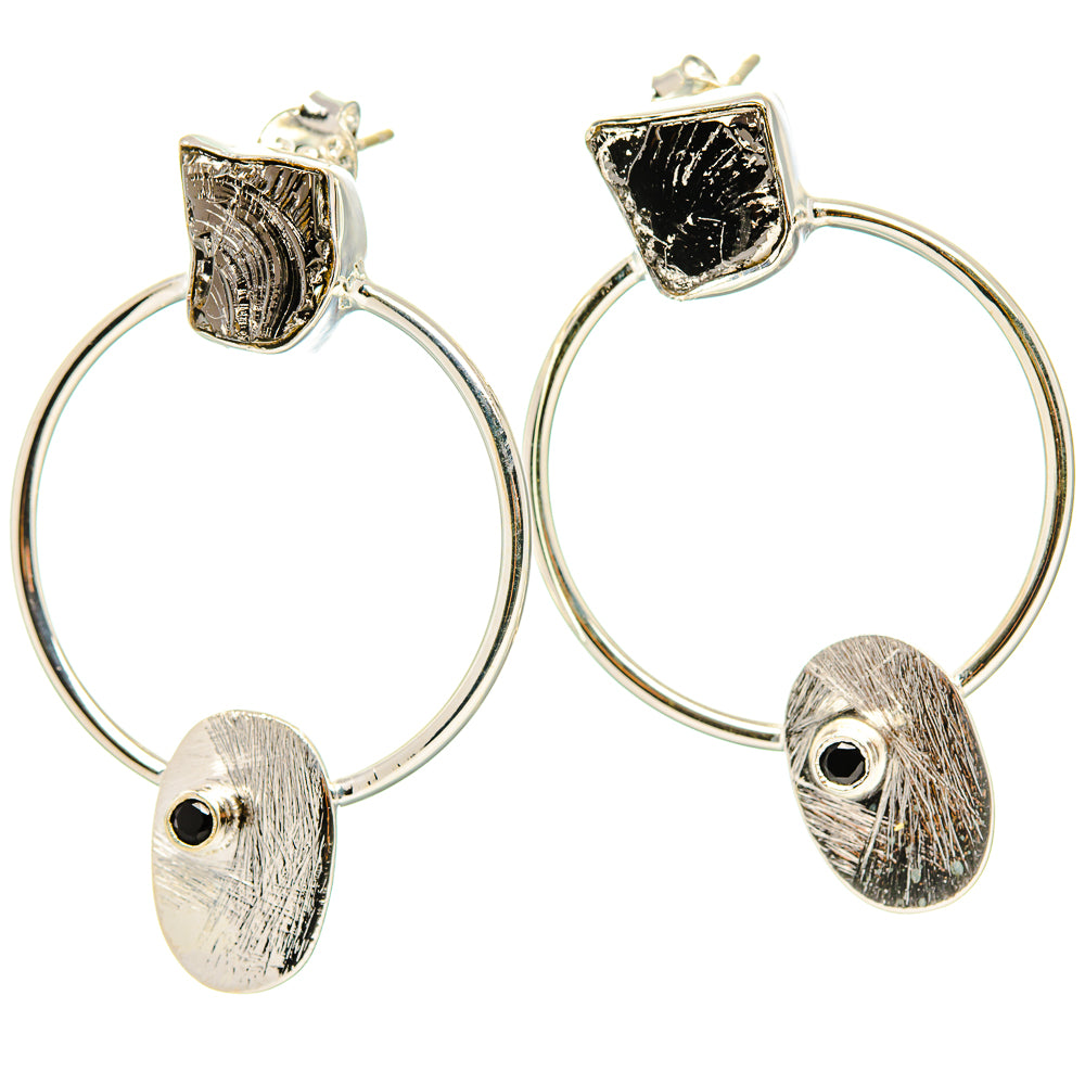 Shungite Earrings handcrafted by Anasilvercos - EARR431369 - Photo 2