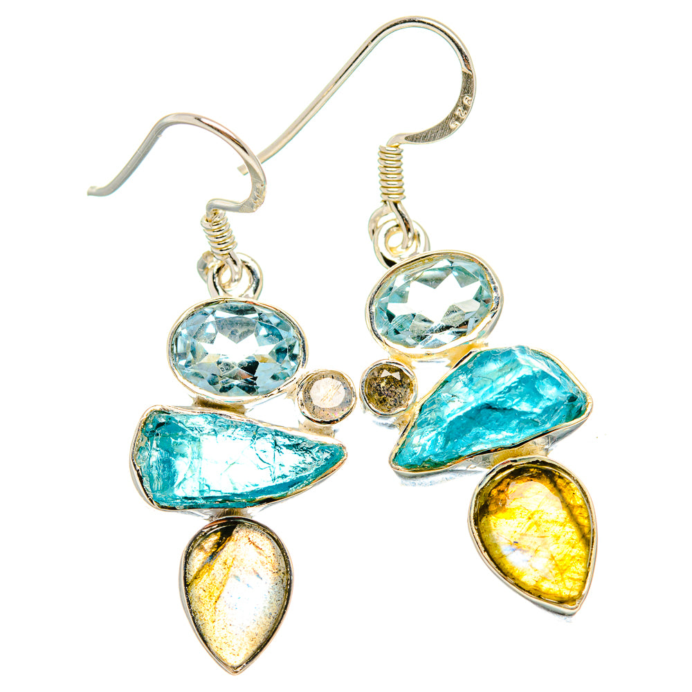 Apatite Earrings handcrafted by Anasilvercos - EARR431378 - Photo 2