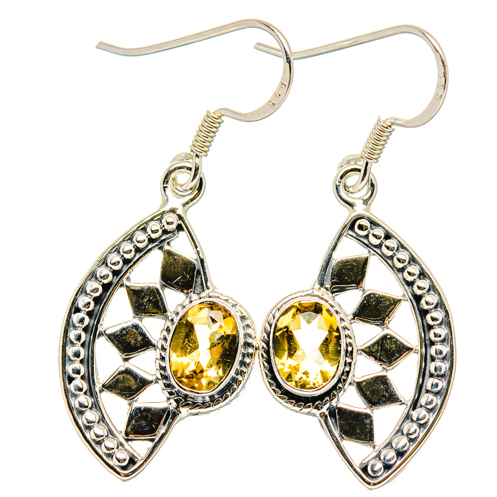 Citrine Earrings handcrafted by Anasilvercos - EARR431379 - Photo 2