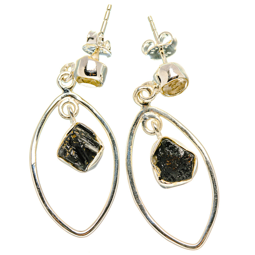 Tektite Earrings handcrafted by Anasilvercos - EARR431384 - Photo 2