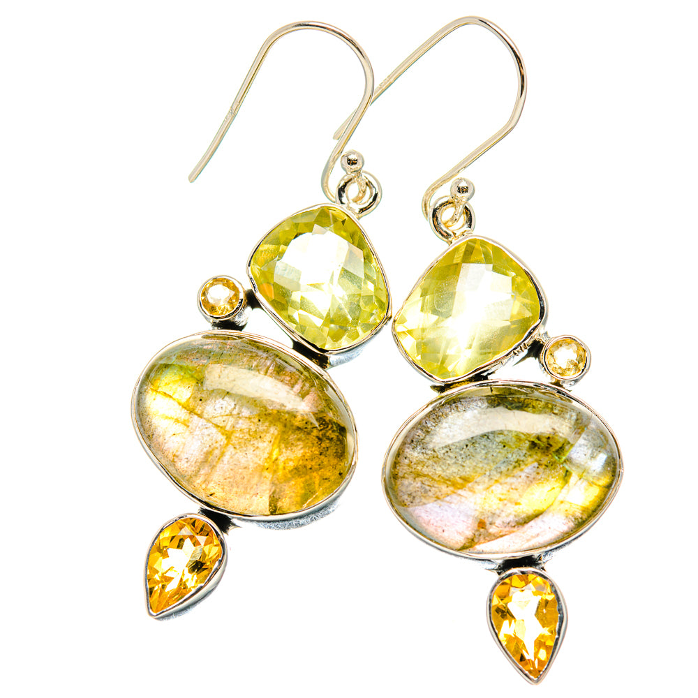 Labradorite Earrings handcrafted by Anasilvercos - EARR431395 - Photo 2