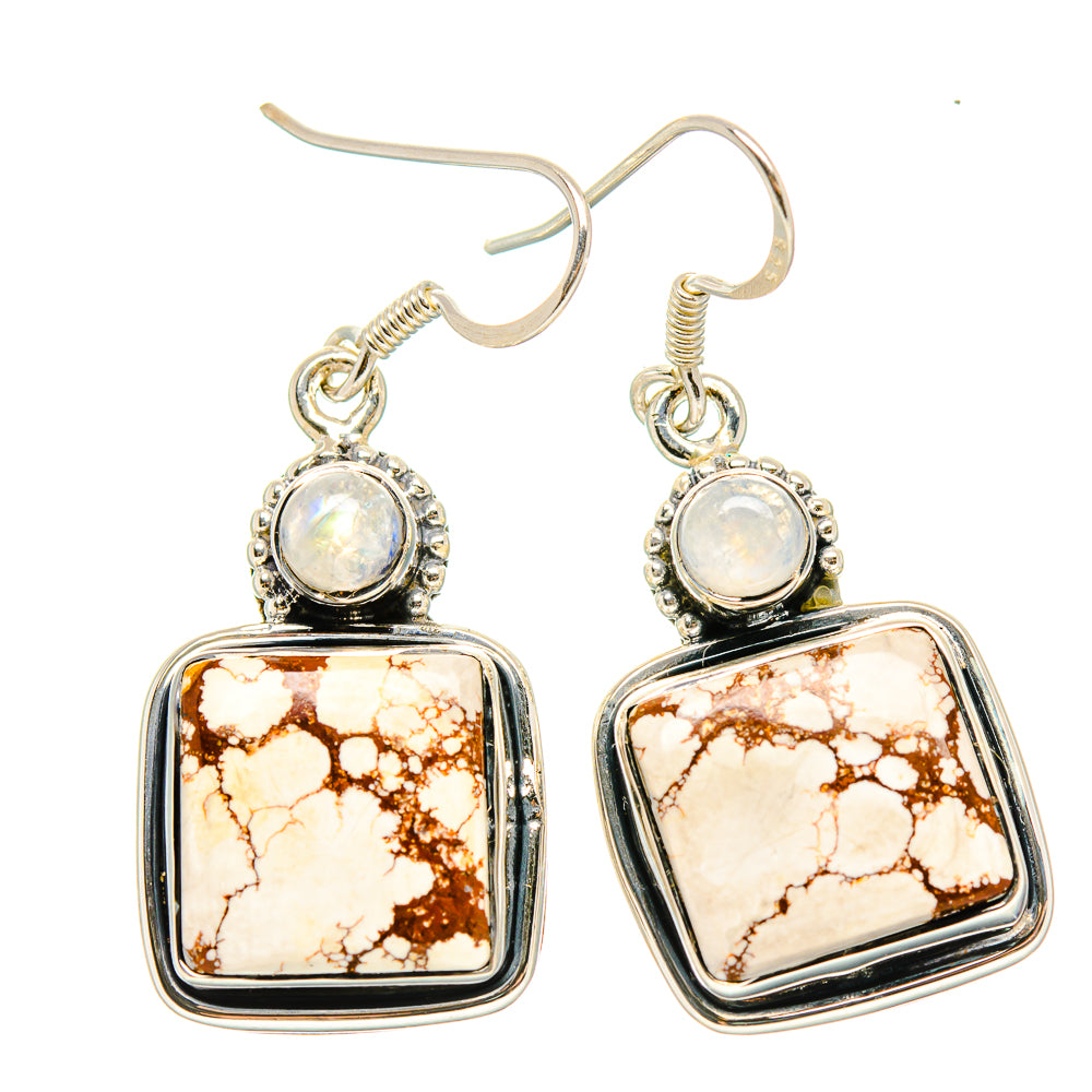 Wild Horse Jasper Earrings handcrafted by Anasilvercos - EARR431399 - Photo 2