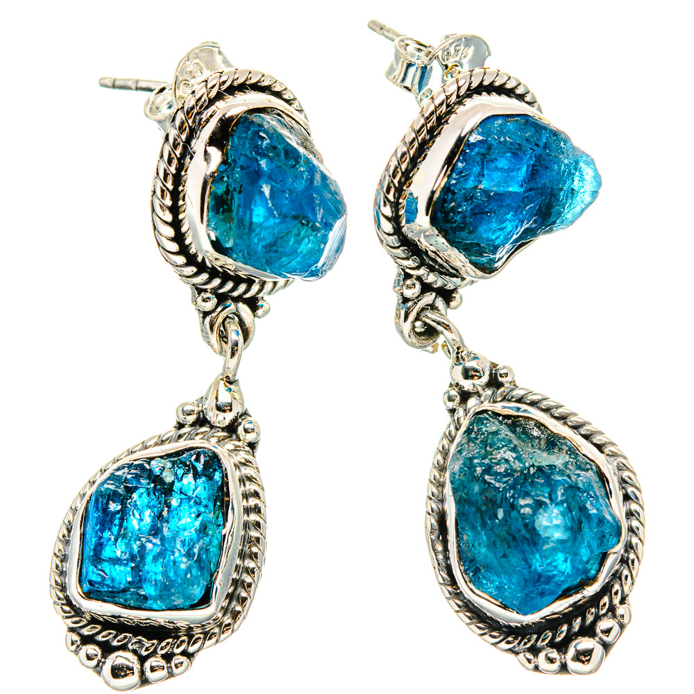 Apatite Earrings handcrafted by Anasilvercos - EARR431402 - Photo 2