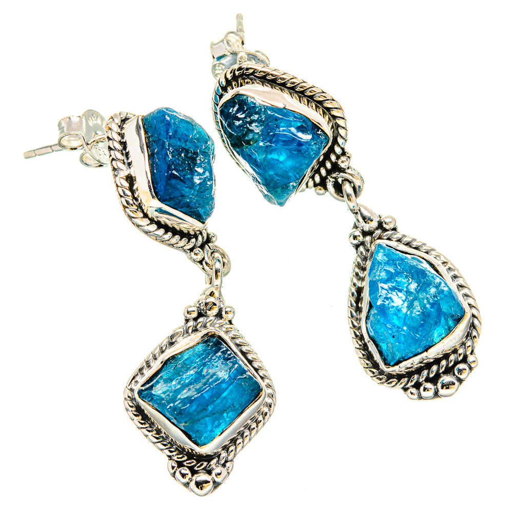Apatite Earrings handcrafted by Anasilvercos - EARR431422 - Photo 2