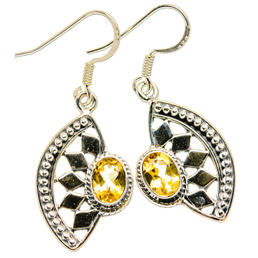 Citrine Earrings handcrafted by Anasilvercos - EARR431426 - Photo 2