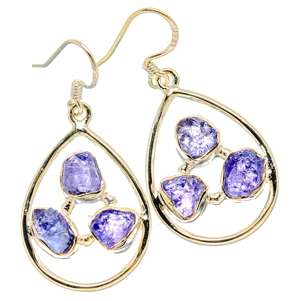 Tanzanite Earrings handcrafted by Anasilvercos - EARR431434 - Photo 2