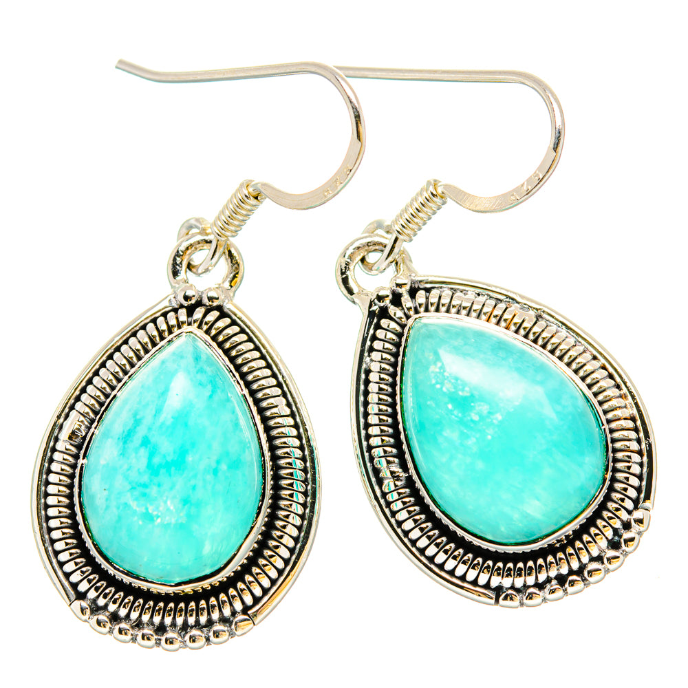 Amazonite Earrings handcrafted by Anasilvercos - EARR431440 - Photo 2