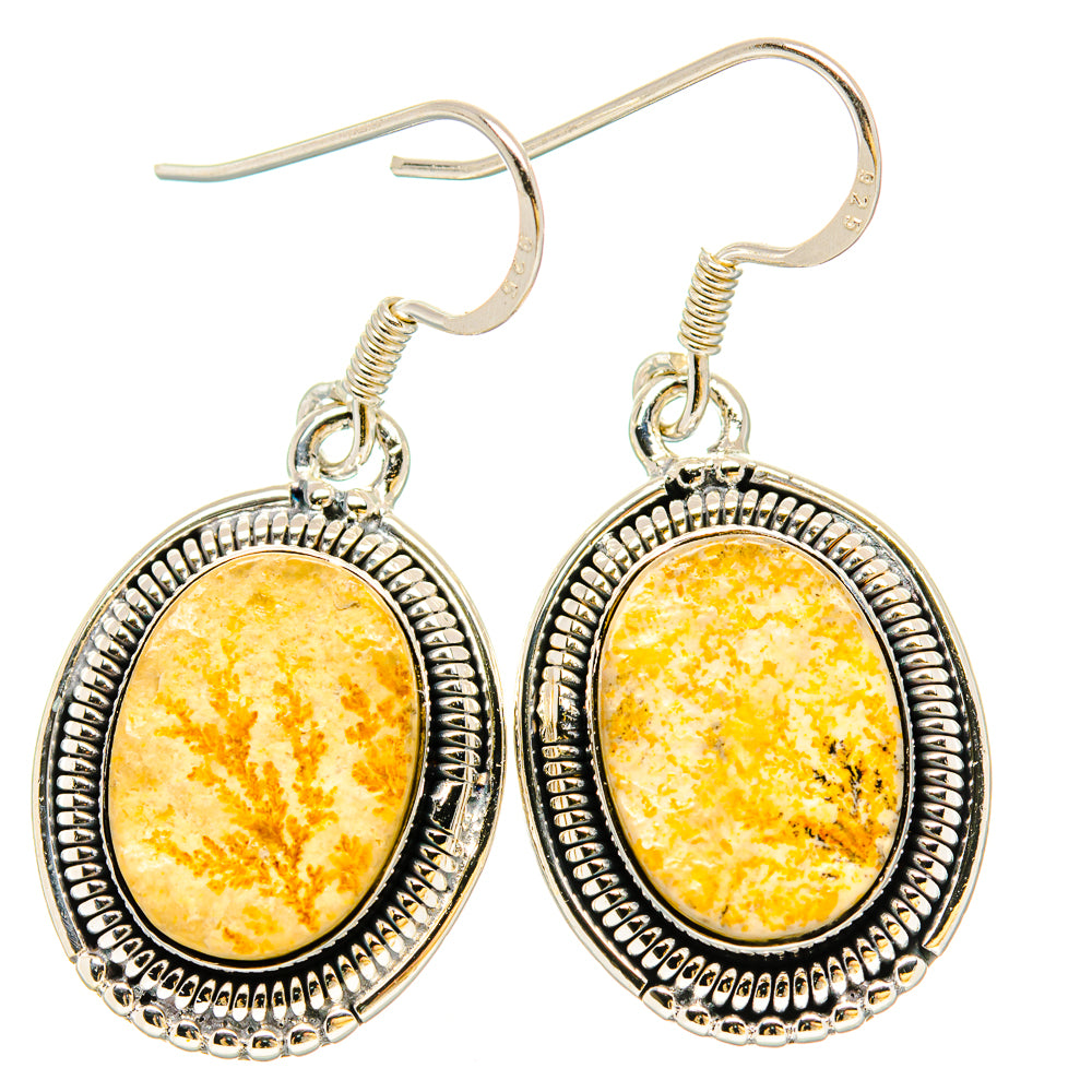 Germany Psilomelane Dendrite Earrings handcrafted by Anasilvercos - EARR431453 - Photo 2