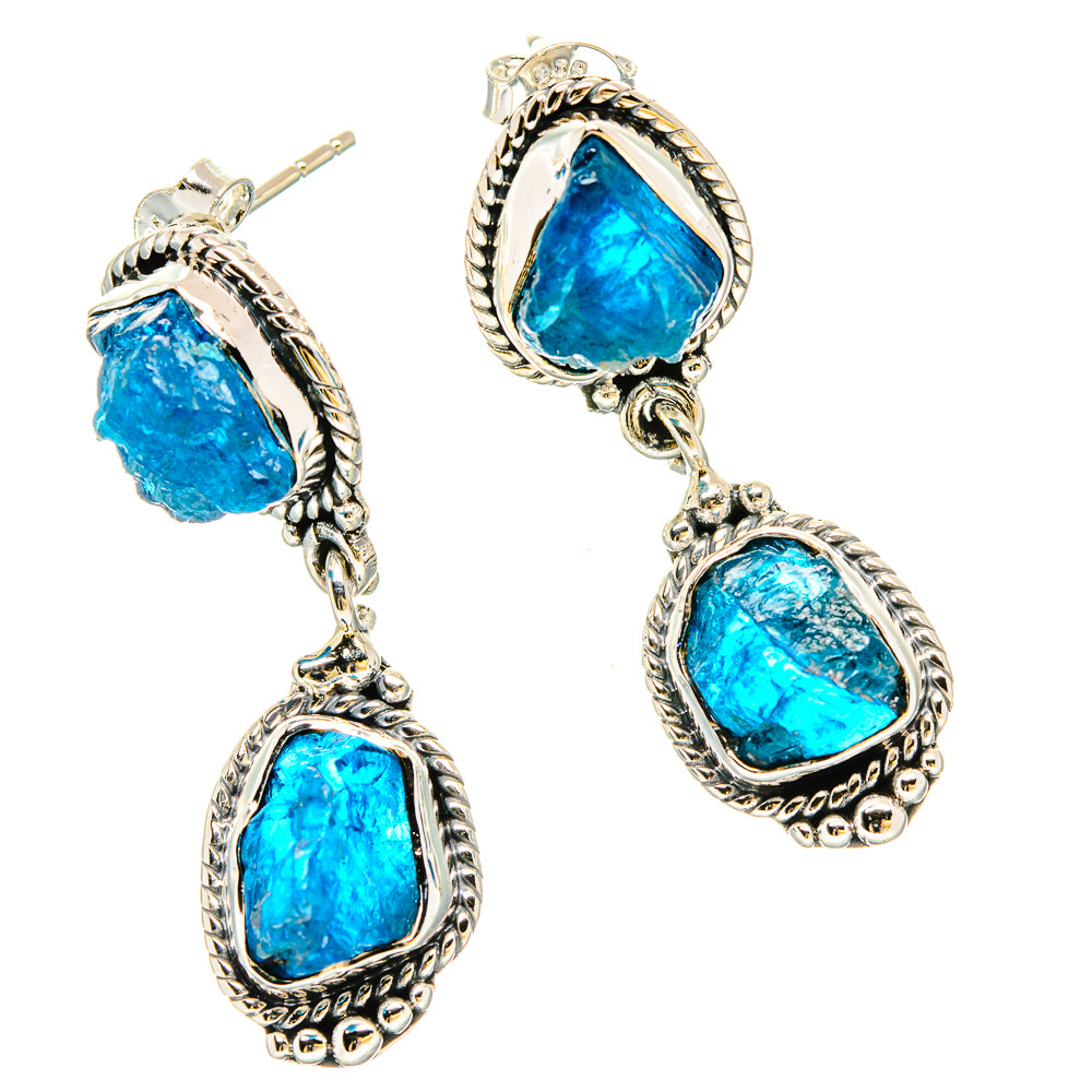 Apatite Earrings handcrafted by Anasilvercos - EARR431464 - Photo 2