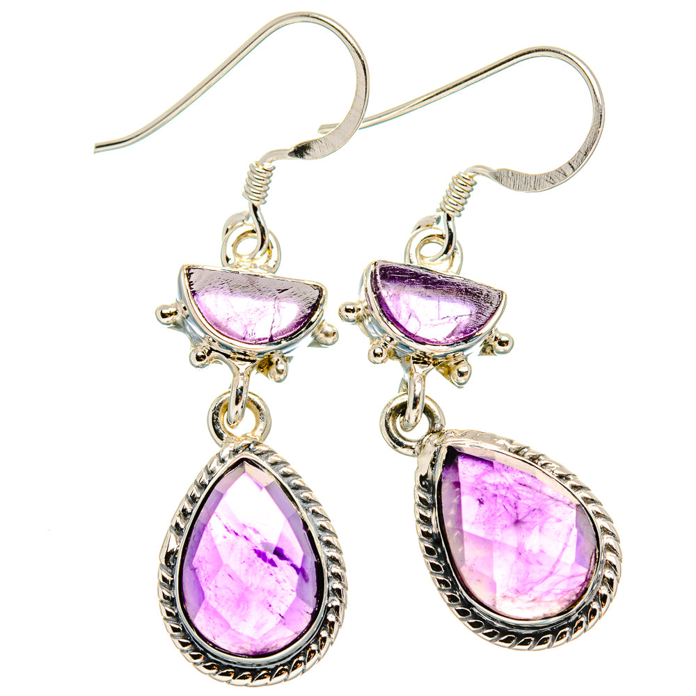 Amethyst Earrings handcrafted by Anasilvercos - EARR431525 - Photo 2