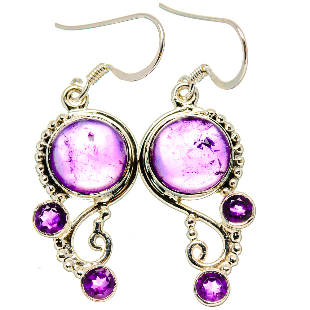 Amethyst Earrings handcrafted by Anasilvercos - EARR431529 - Photo 2