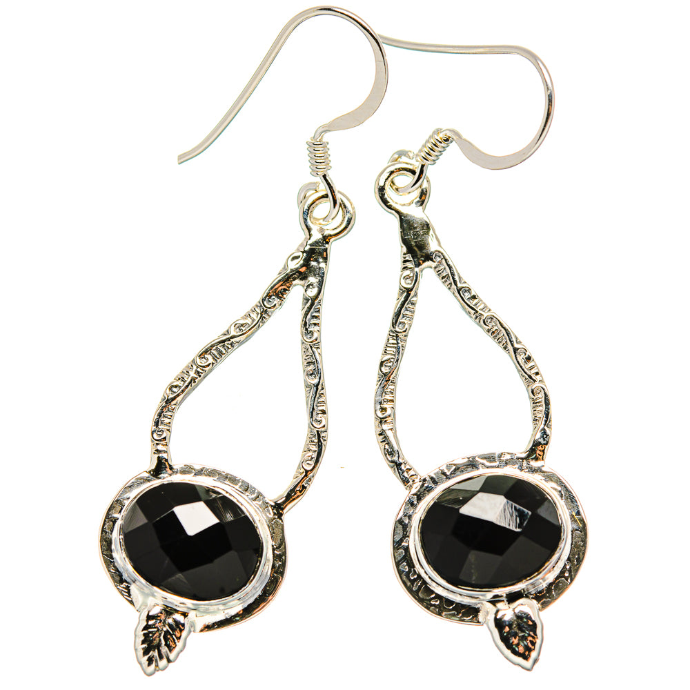 Black Onyx Earrings handcrafted by Anasilvercos - EARR431539 - Photo 2