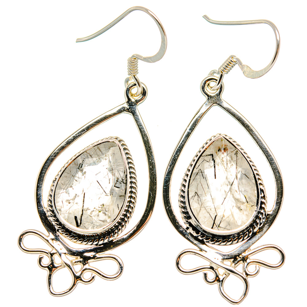 Tourmalinated Quartz Earrings handcrafted by Anasilvercos - EARR431549 - Photo 2