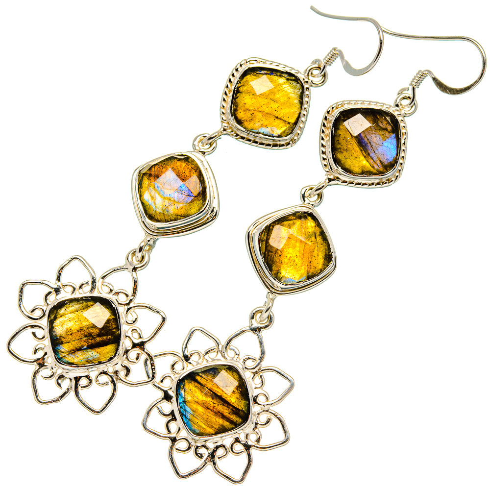 Labradorite Earrings handcrafted by Anasilvercos - EARR431558 - Photo 2