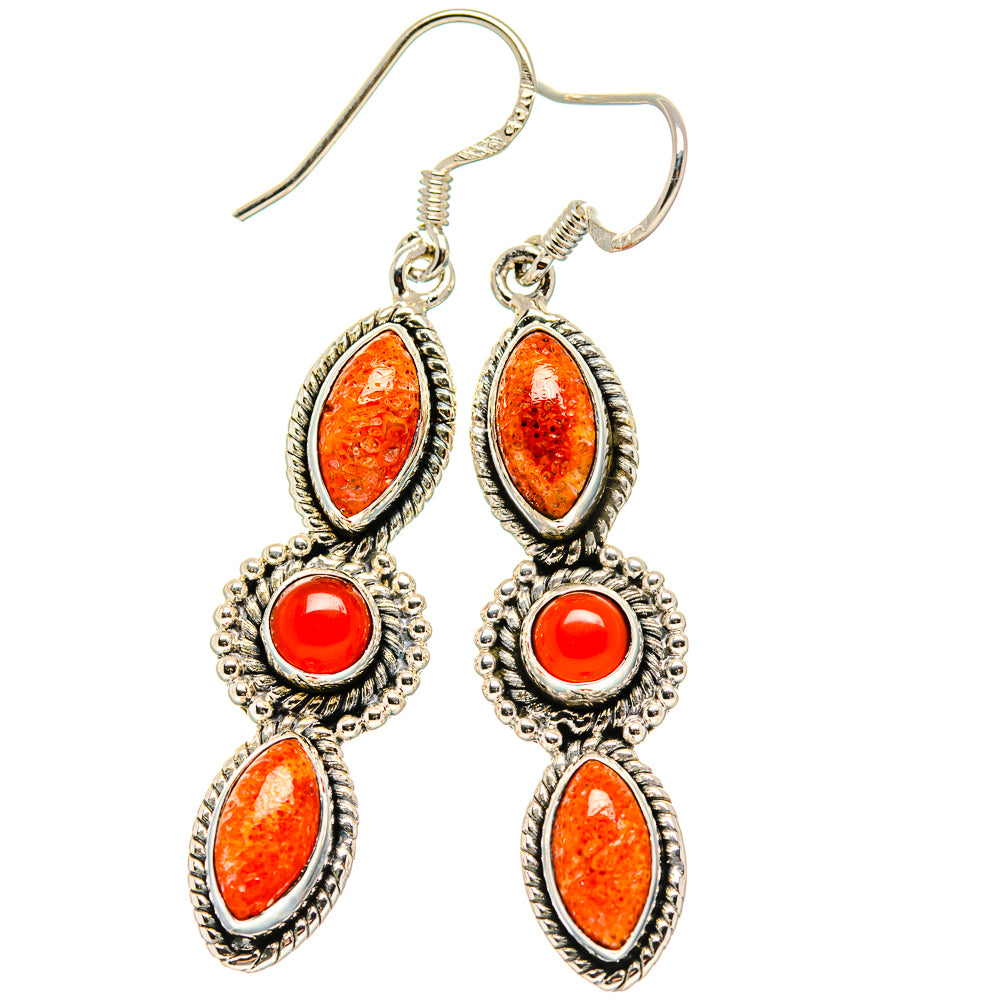 Sponge Coral Earrings handcrafted by Anasilvercos - EARR431571 - Photo 2