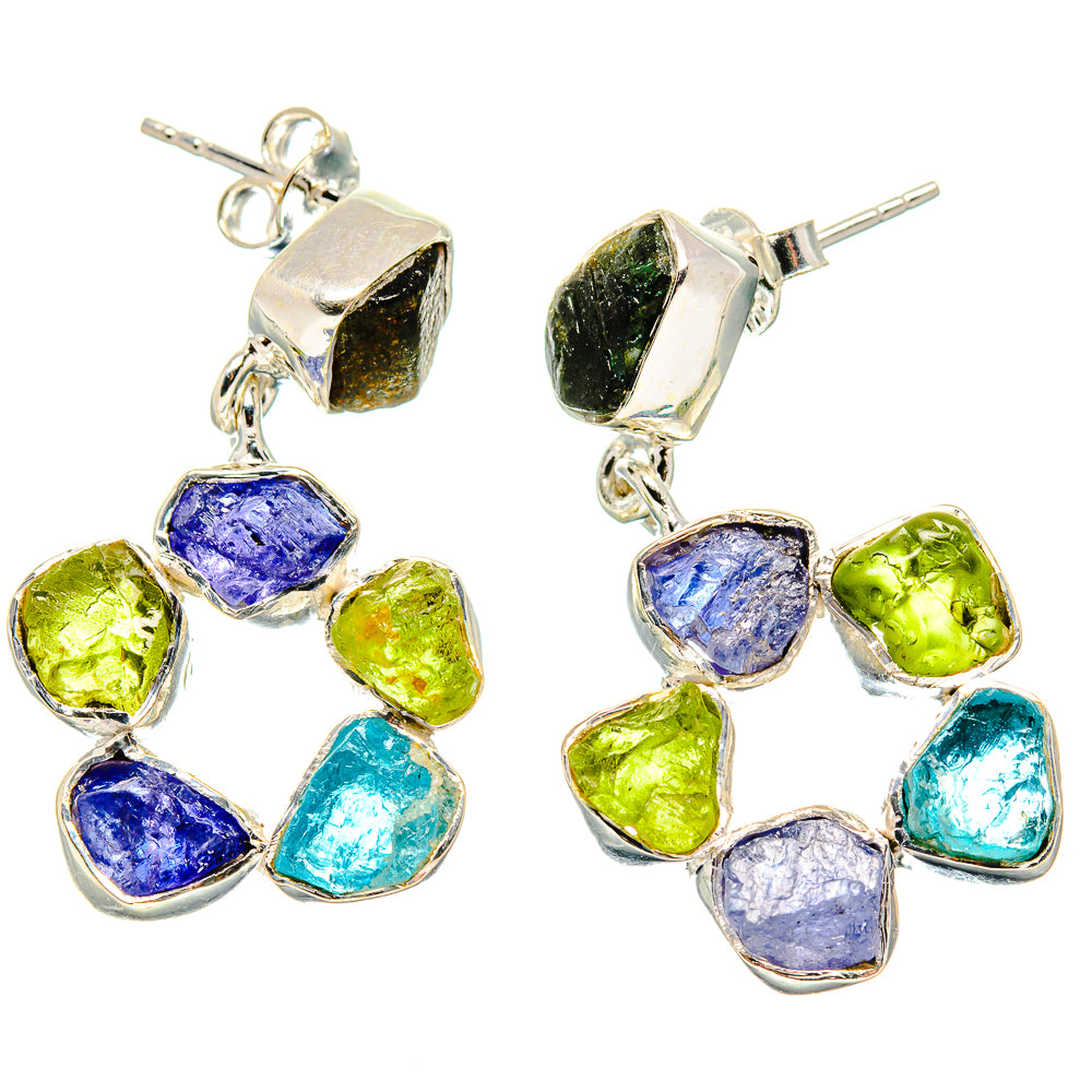 Tanzanite Earrings handcrafted by Anasilvercos - EARR431572 - Photo 2