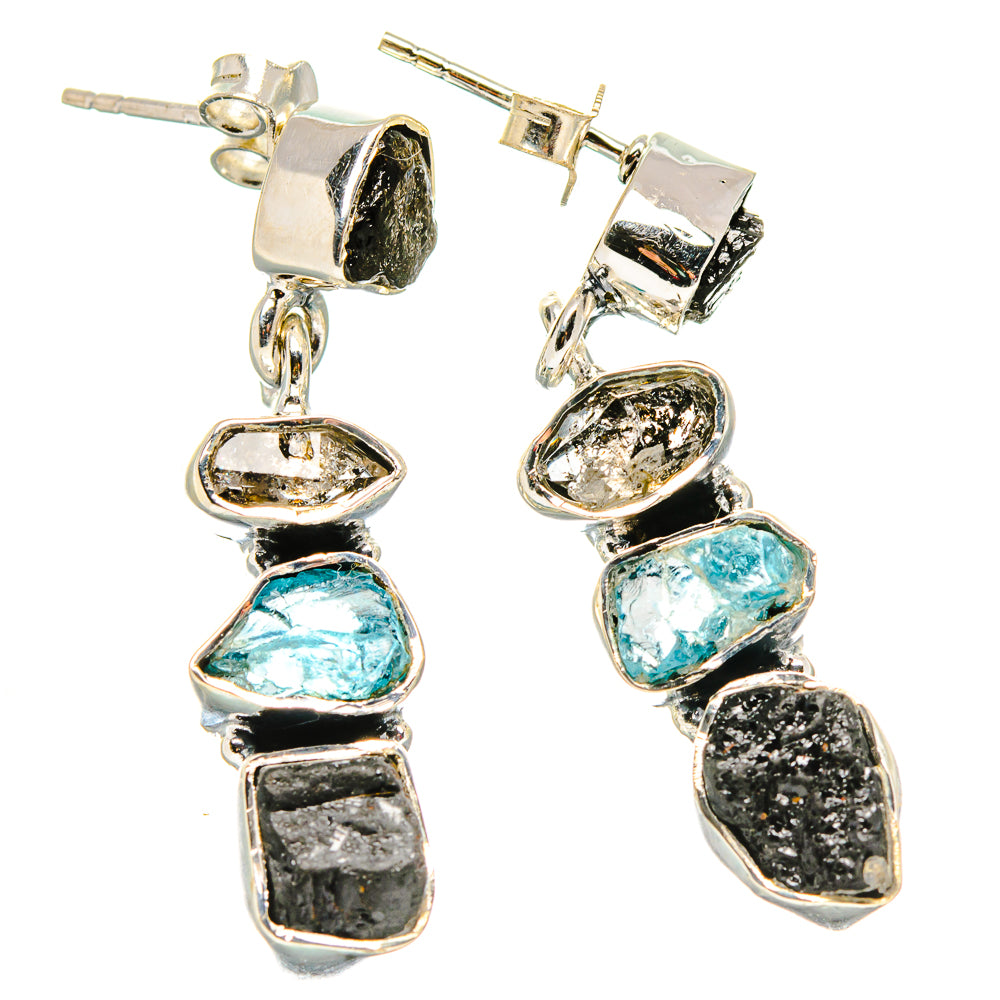 Black Tourmaline Earrings handcrafted by Anasilvercos - EARR431575 - Photo 2