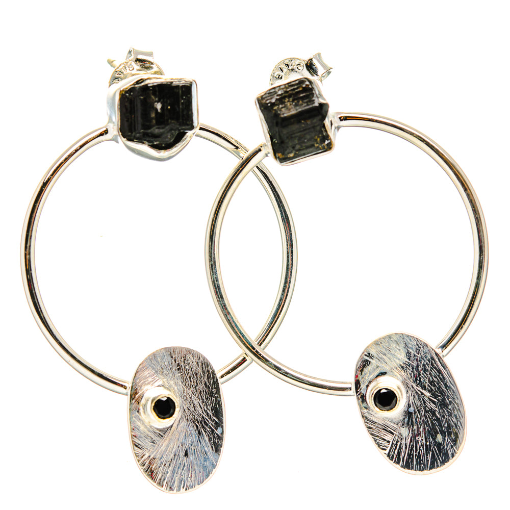 Black Tourmaline Earrings handcrafted by Anasilvercos - EARR431576 - Photo 2