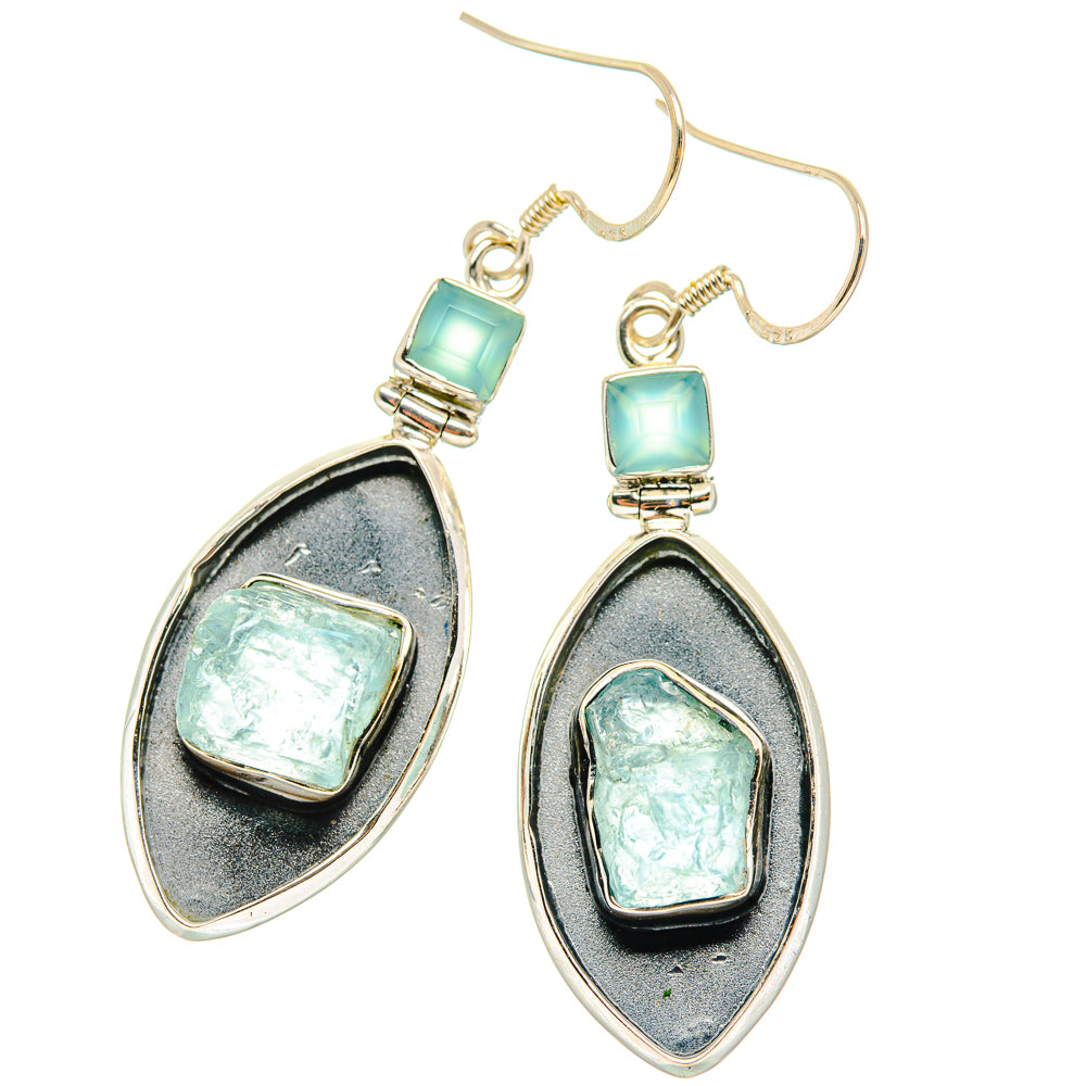 Aquamarine Earrings handcrafted by Anasilvercos - EARR428555 - Photo 2