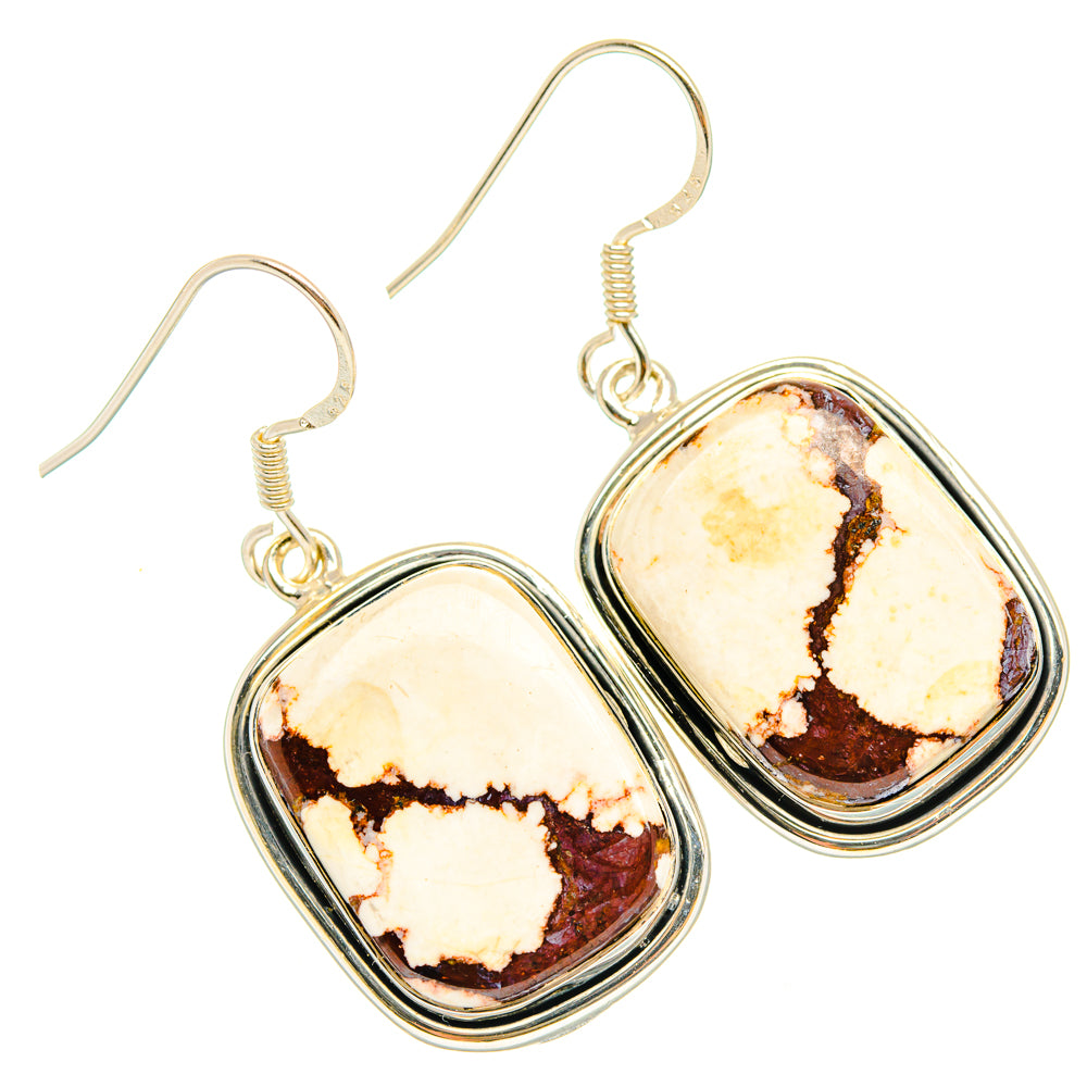 Wild Horse Jasper Earrings handcrafted by Anasilvercos - EARR428572 - Photo 2
