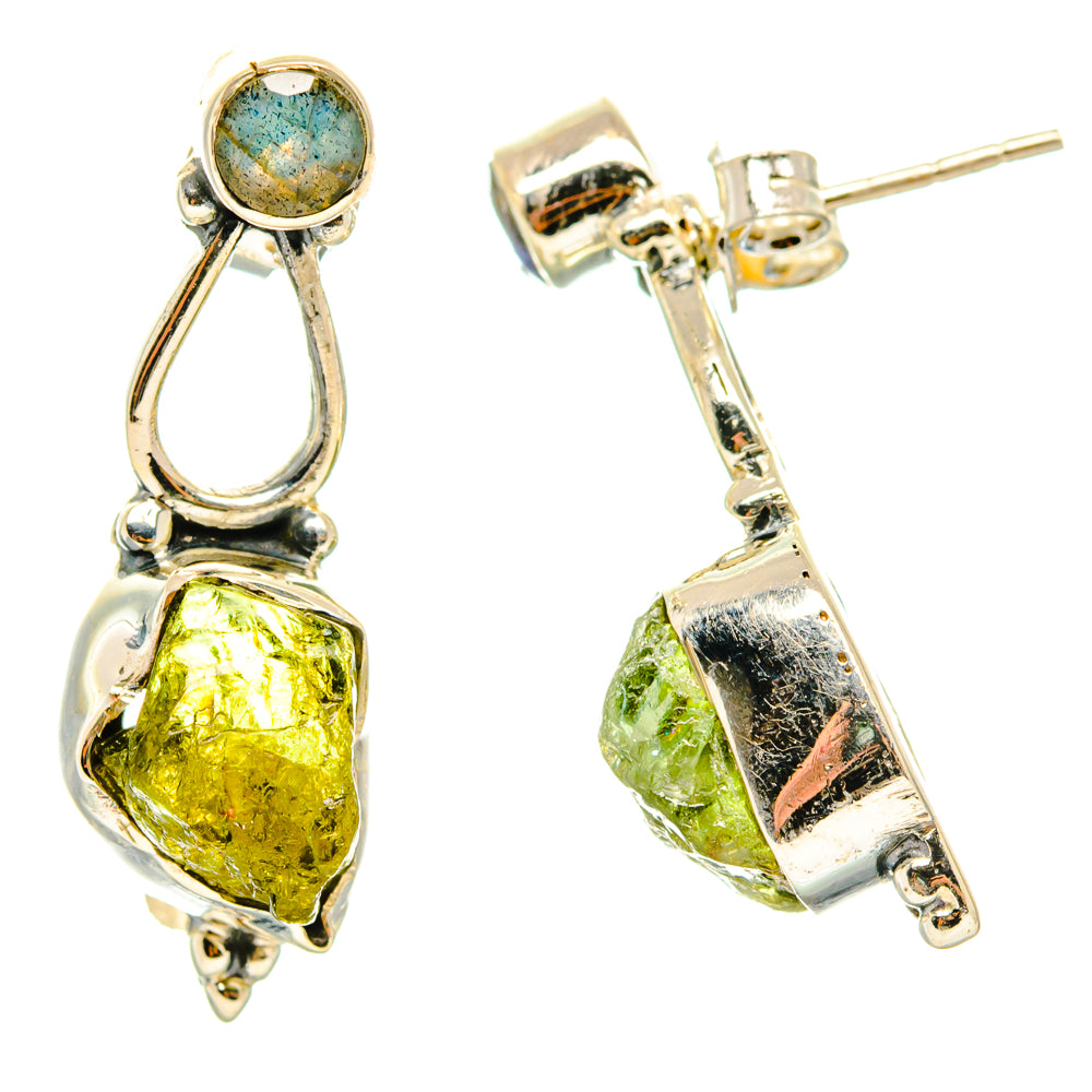 Peridot, Labradorite Earrings handcrafted by Anasilvercos - EARR428579 - Photo 2