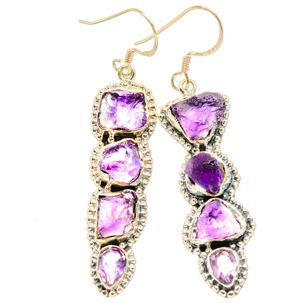 Amethyst Earrings handcrafted by Anasilvercos - EARR428586 - Photo 2