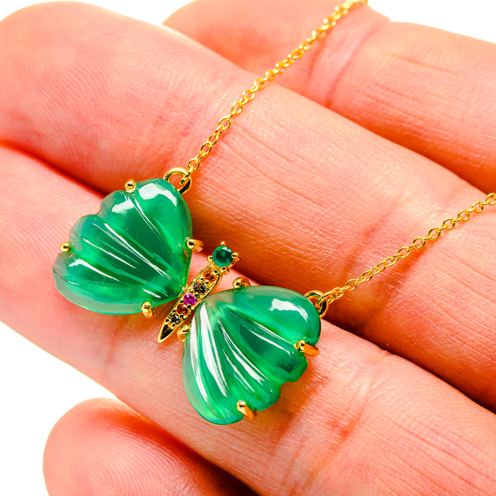 Green Onyx Necklaces handcrafted by Anasilvercos - NEC12285